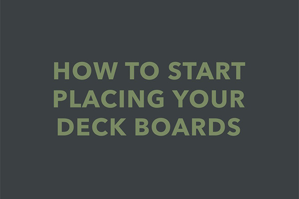 allur placing your deck boards moment